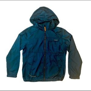 NWOT Timberland Mens FullZip Blue Raincoat/Windbreaker